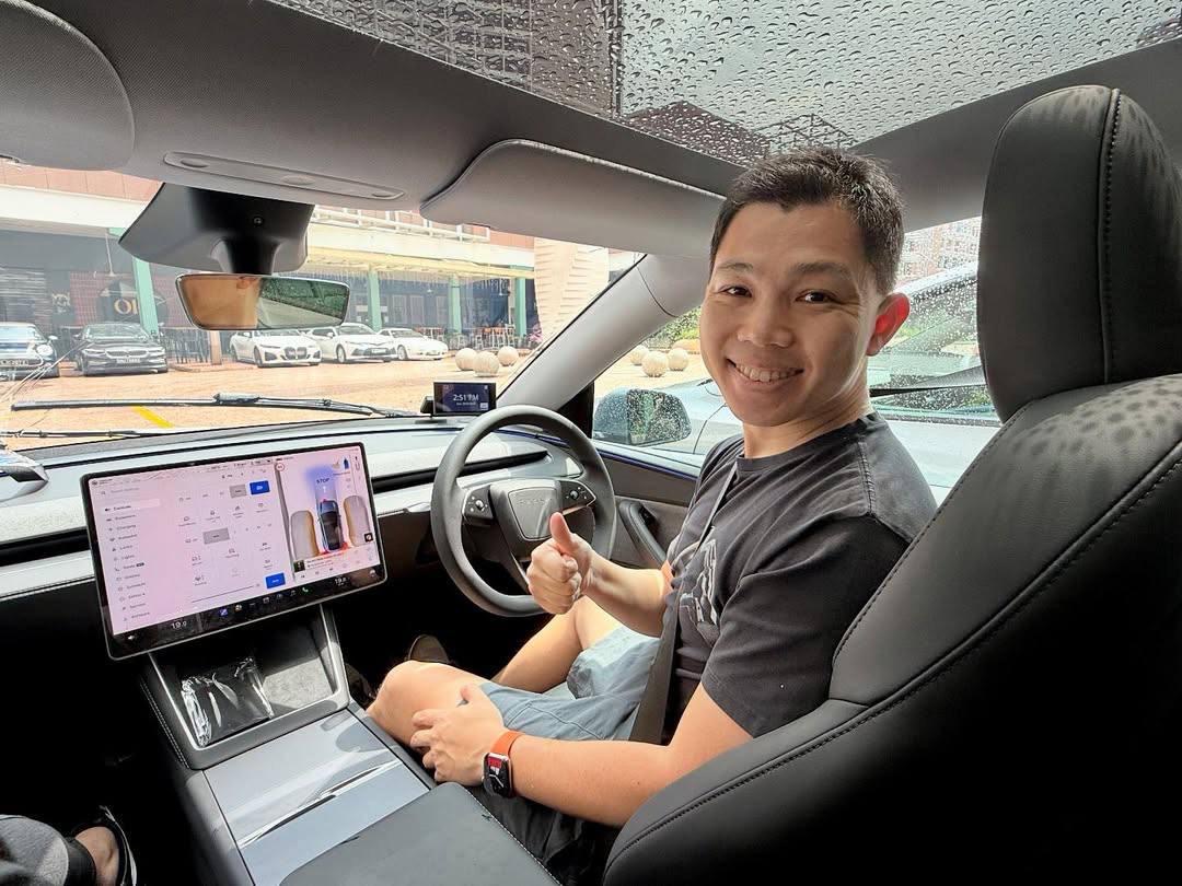 Kevin T. with their Model 3